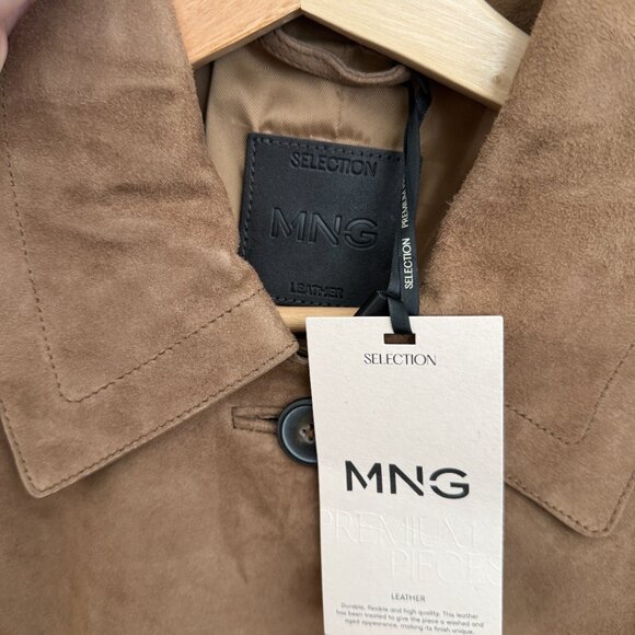 NWT Mango Suede Leather Jacket - Picture 3 of 9